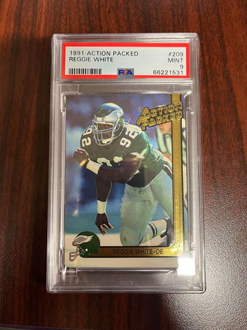 1991 Action Packed Reggie White PSA 9