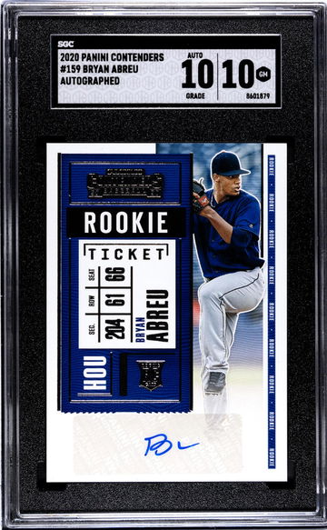 2020 Panini Contenders #159 Bryan Abreu Rookie Ticket SGC 10