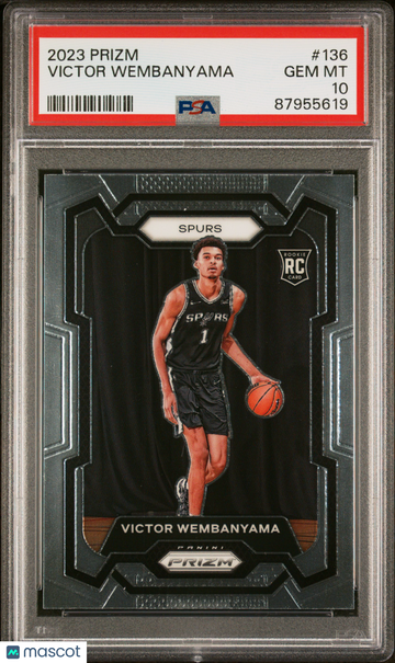 PSA 10 2023 Panini Prizm Victor Wembanyama #136