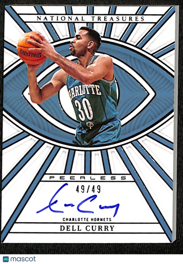 2022-23 National Treasures Dell Curry Peerless /49 #PLS-DCY
