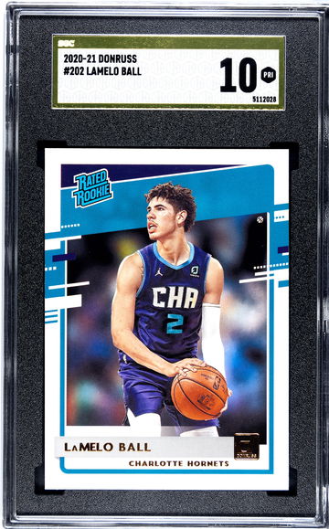 2020 Donruss Lamelo Ball *PRISTINE* Gold Label SGC 10 - Rookie RC 