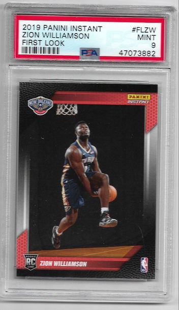 Zion Williamson 2019 Panini PSA 9