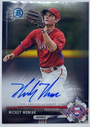 2017 Bowman Chrome Prospect Auto Mickey Moniak #CPAMM