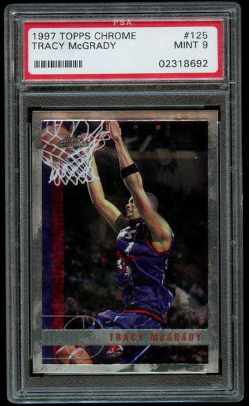 Tracy McGrady 1997-98 Topps Chrome PSA 9 Mint #125