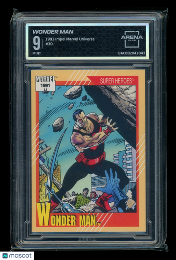 1991 Impel Marvel Universe #30 Arena Club 9