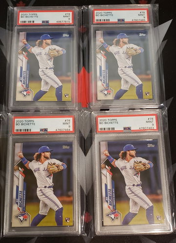 4x Bo Bichette 2020 Topps Series 1 #78 Lot of 4 PSA 9
