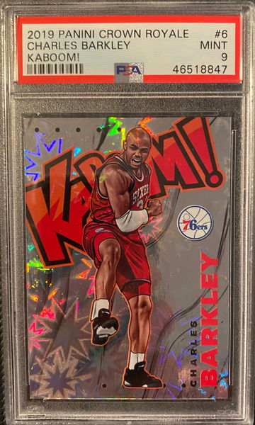 2019 Panini Crown Royale #6 Kaboom! Charles Barkley PSA 9