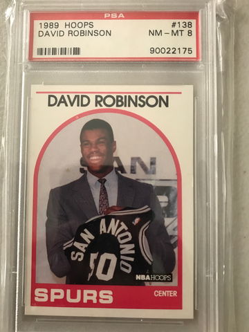 1989 David Robinson Hoops psa 8