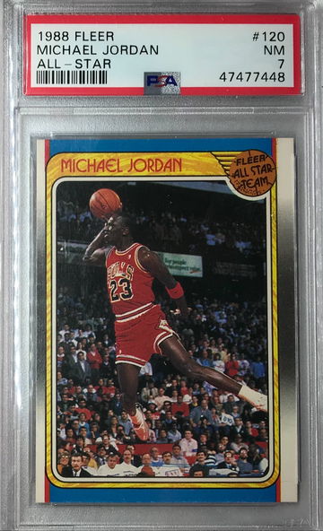 Michael Jordan 1988 Fleer All-Star #120 - PSA 7