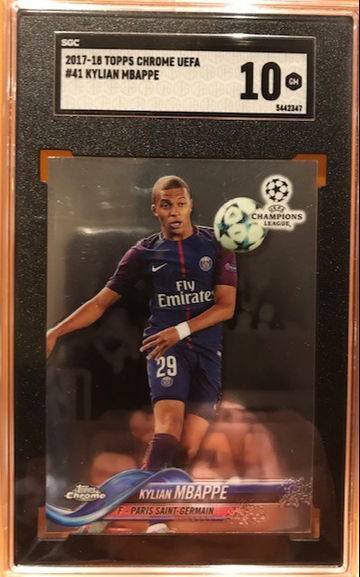2017 Topps Chrome UEFA Kylian Mbappe #41