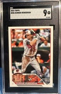 2023 Topps Series 1 Gunnar Henderson RC SGC 9