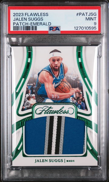 2023 Panini Flawless Patches Emerald Jalen Suggs #PATJSG PSA 9
