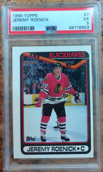 1990-91 Topps Jeremy Roenick PSA 5
