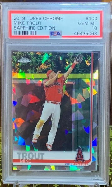 2019 Topps Chrome Sapphire Mike Trout