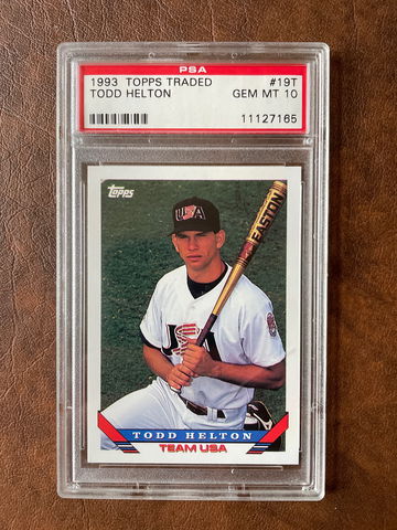 1993 Topps traded Todd Helton rookie psa 10