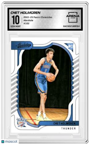 2022-23 Panini Chronicles Chet Holmgren #102 Absolute Arena Club 10