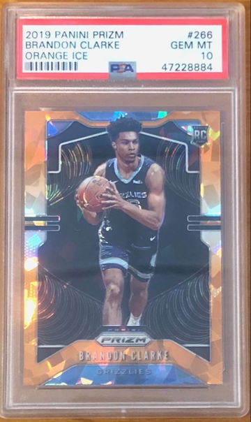 2019 Prizm Orange Ice Brandon Clarke