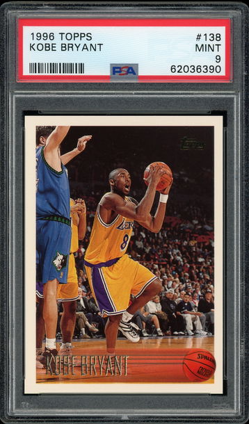 1996 Topps Kobe Bryant #138 PSA 9