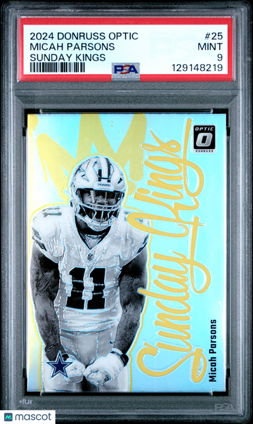 2024 Panini Donruss Optic Sunday Kings Micah Parsons #25 PSA 9