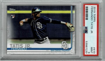 2019 TOPPS FERNANDO TATIS JR. 410 PSA 9 MINT RC