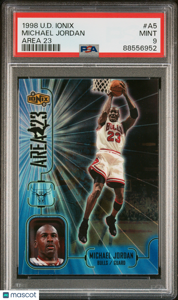 1998 Upper Deck Ionix Area 23 Michael Jordan #A5 PSA 9