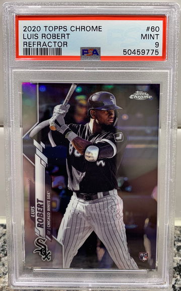 2020 Topps Chrome Luis Robert Refractor #60 PSA 9