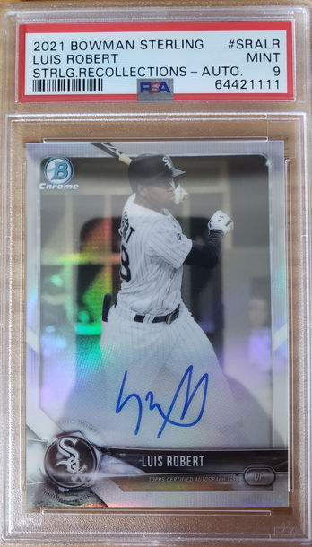 2021 Bowman Sterling Baseball - Luis Robert Refractor Auto 20/50! PSA 9!