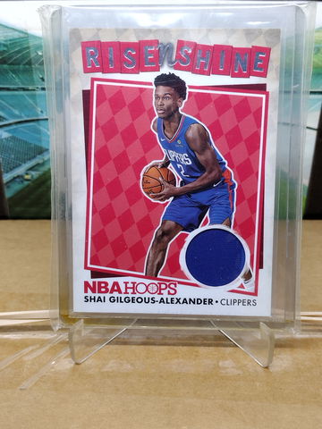 Hoops Risen Shine Shai Gilgeous-Alexander #RNS-SGA Jersey Patch Rookie