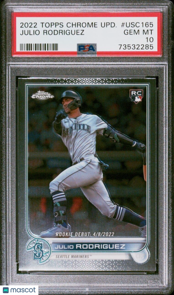 2022 Topps Chrome Julio Rodriguez #USC165 Chrome Rookie PSA 10