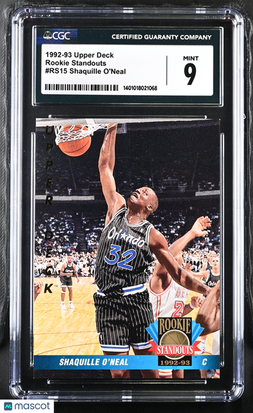 1992 Upper Deck Shaquille O'Neal #RS15 Rookie Standouts CGC 9