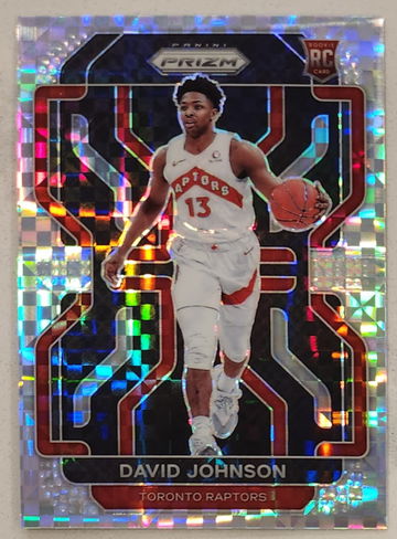 2021-22 Panini Prizm Lucky Envelope David Johnson RC #278 /8 SSP TORONTO RAPTORS