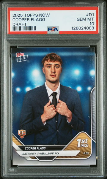 2025 Topps Now Draft Cooper Flagg #D1 /6 PSA 10