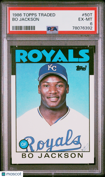 1986 Topps Traded Bo Jackson #50T PSA 6