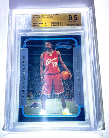 LeBron James 2003 Bowman Chrome BGS 9.5 w/ 10