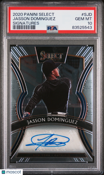 2020 Panini Select Signatures Jasson Dominguez #SJD Signatures PSA 10