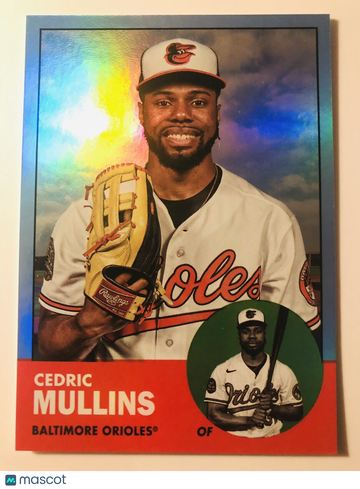 CEDRIC MULLINS 2022 Topps Archives #32 BLUE FOIL Parallel SP #14/25 Orioles