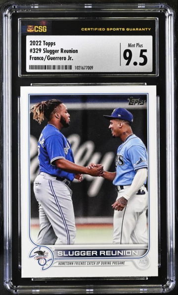 2022 Topps Series 1 Wander Franco Slugger Reunion #329 CSG 9.5 Mint+