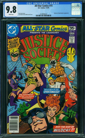 ALL STAR COMICS #73, CGC 9.8 NM/MT