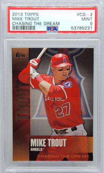2013 TOPPS #CD-2 MIKE TROUT CHASING THE DREAM PSA 9