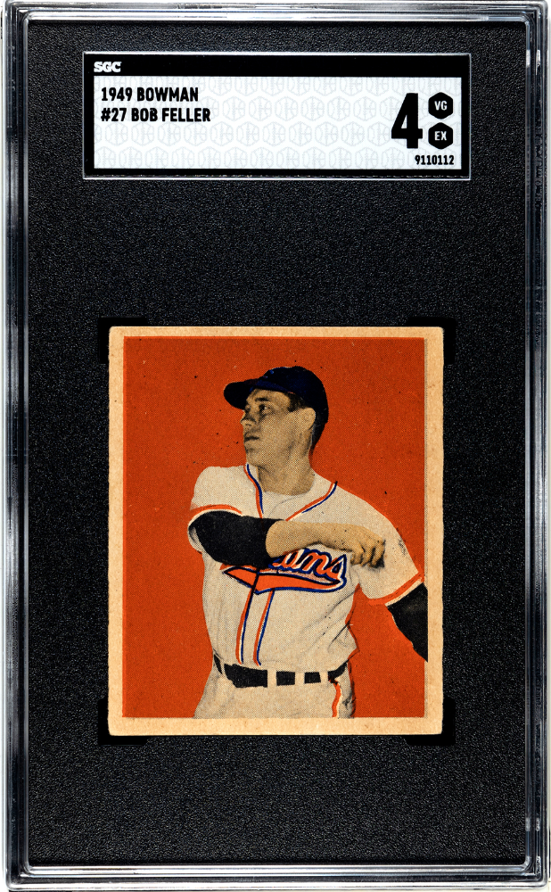 1949 Bowman #27 Bob Feller SGC 4