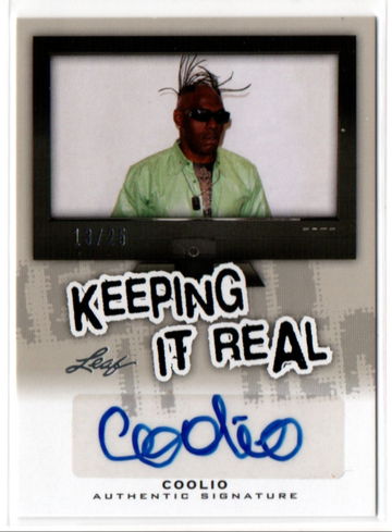 2013 Leaf Pop Century Keeping it Real Coolio Rapper Autograph Card KR-C1 /25