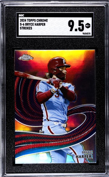 2024 Topps Chrome #S-6 Bryce Harper Strokes SGC 9.5
