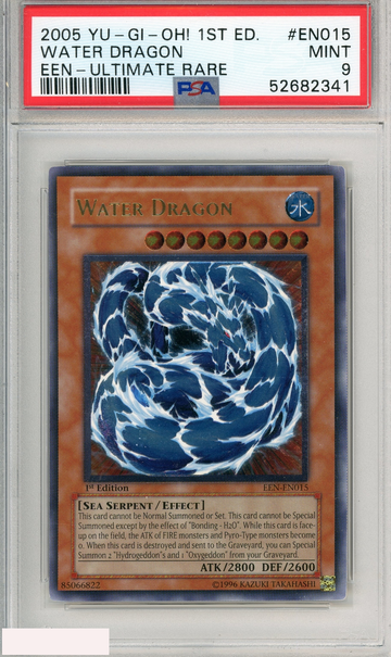 2005 YU-GI-OH! ELEMENTAL ENERGY 1ST ED WATER DRAGON #EN015 ULTIMATE RARE PSA 9