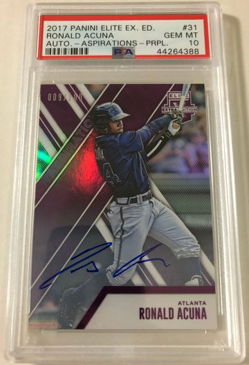 Ronald Acuna 2017 Elite Extra Aspirations /100