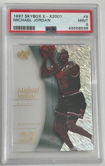 1997-98 skybox e-x2001 Michael Jordan psa 9 mint