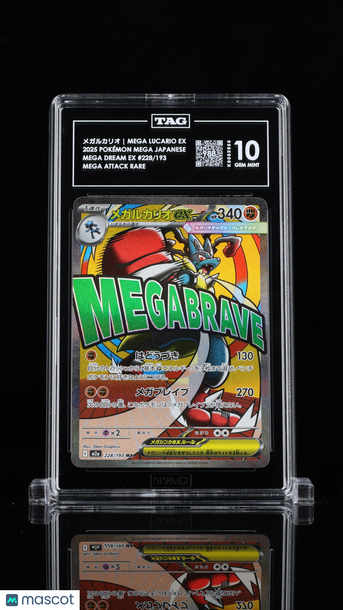 Pokemon Mega Dream Japanese メガルカリオ Mega Lucario ex TAG 10 #228/193