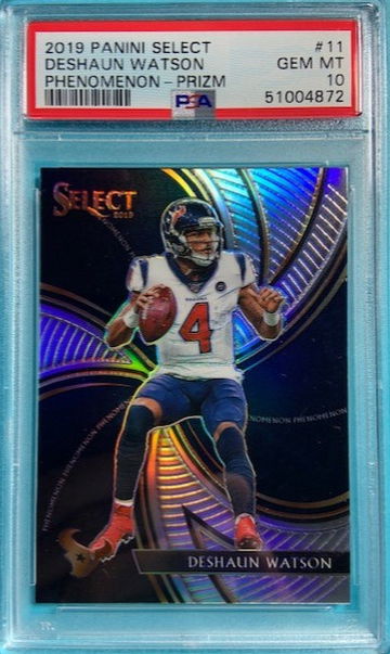 2019 Select Prizm Phenomenon #11 Deshaun Watson PSA 10 Gem Mint Texans Pop 4