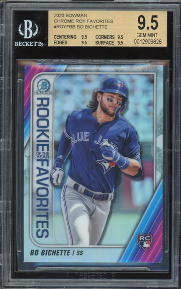 2020 BOWMAN CHROME BO BICHETTE RC ROOKIE ROY FAVORITES #BB BGS 9.5 GEM MINT