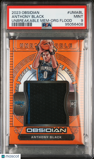 2023 Panini Obsidian Unbreakable Memorabilia Anthony Black #UMABL Org Flood PSA 9