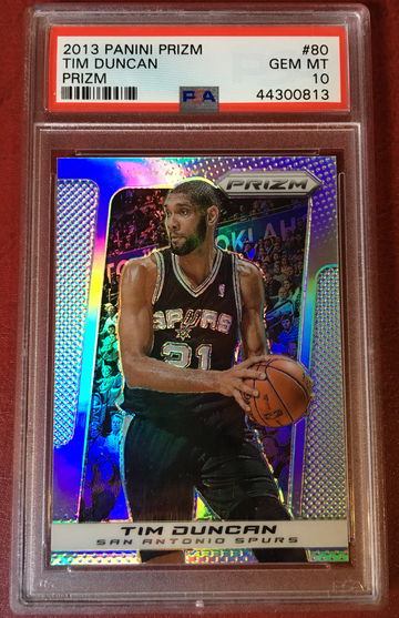 2013 Panini Prizm Prizms Tim Duncan PSA 10 Gem Mint